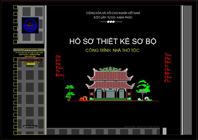 Hồ sơ thiết kế công trình nhà thờ tộc