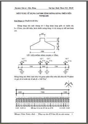 Sử dụng sap2000 tính móng băng