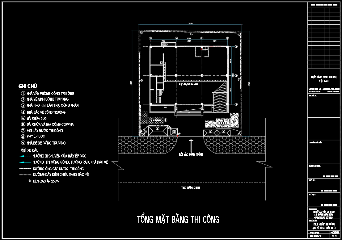 Bản vẽ biện pháp thi công file autocad