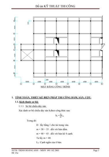 Thuyết minh đồ án kỹ thuật thi công