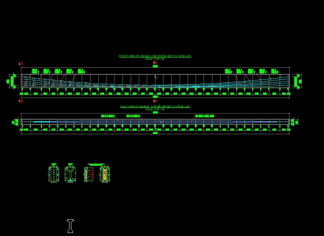 Bản vẽ cáp dự ứng lực dầm I33m