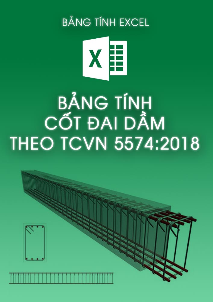 Bảng tính cốt đai dầm theo TCVN 5574-2018