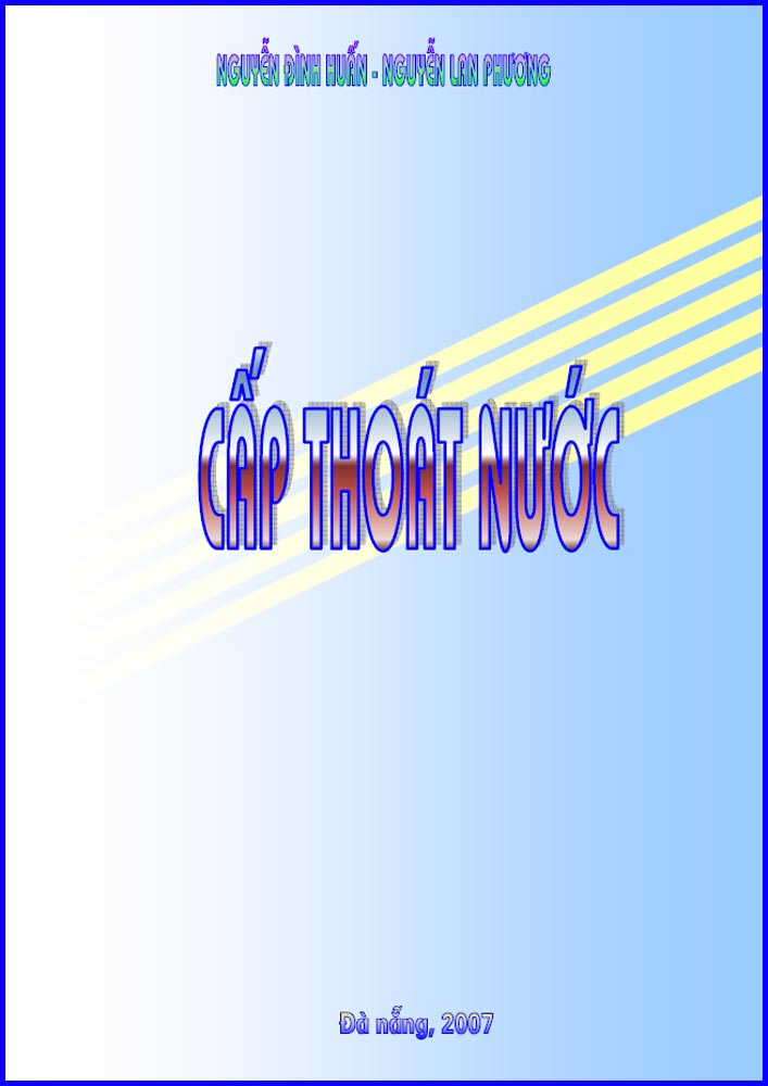 Giáo trình cấp thoát nước – Nguyễn Đình Huấn