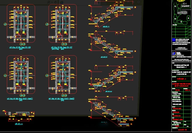 Bản vẽ Cad cầu thang đẹp