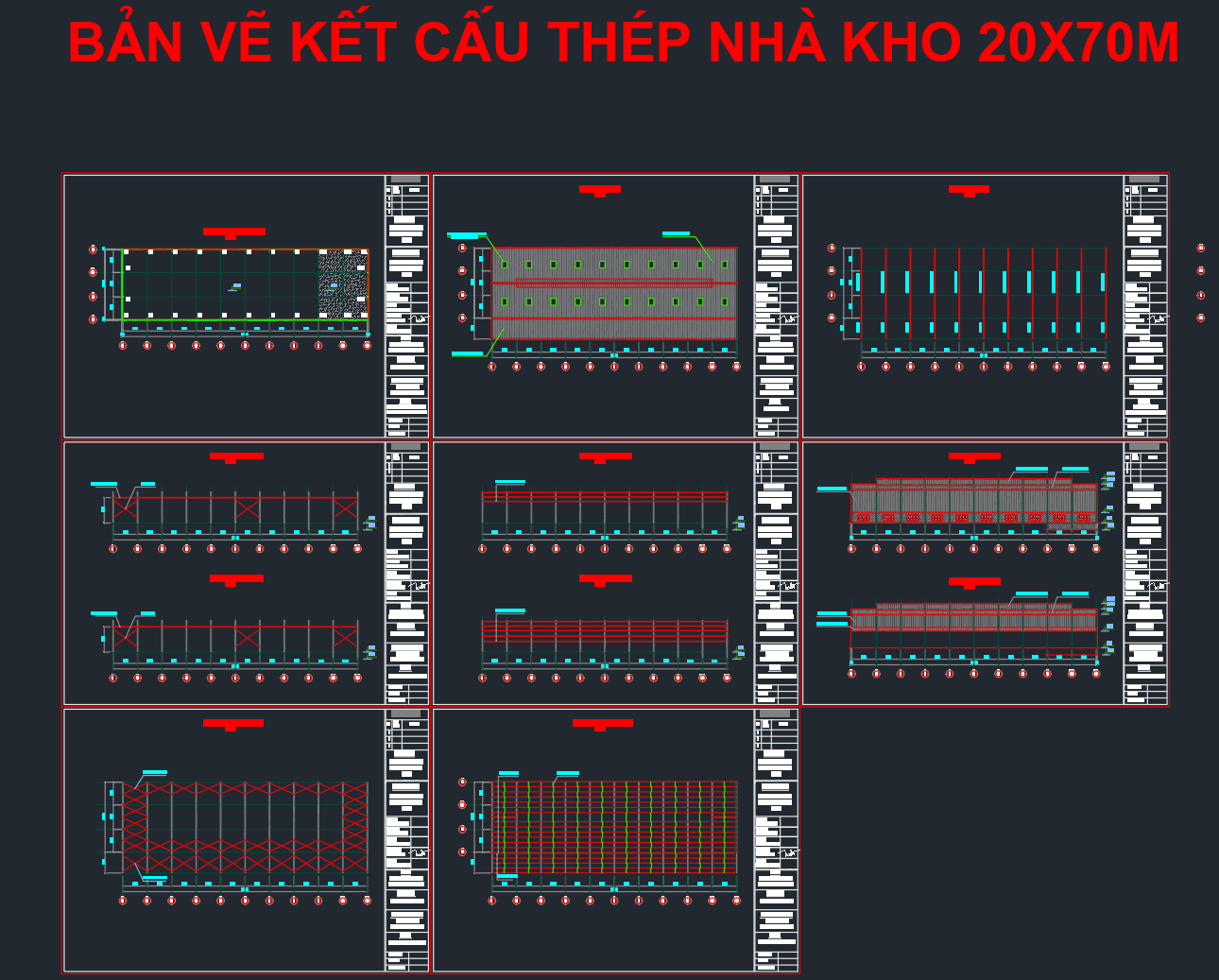 Hồ sơ thiết kế nhà xưởng 20x70m chuẩn kỹ thuật