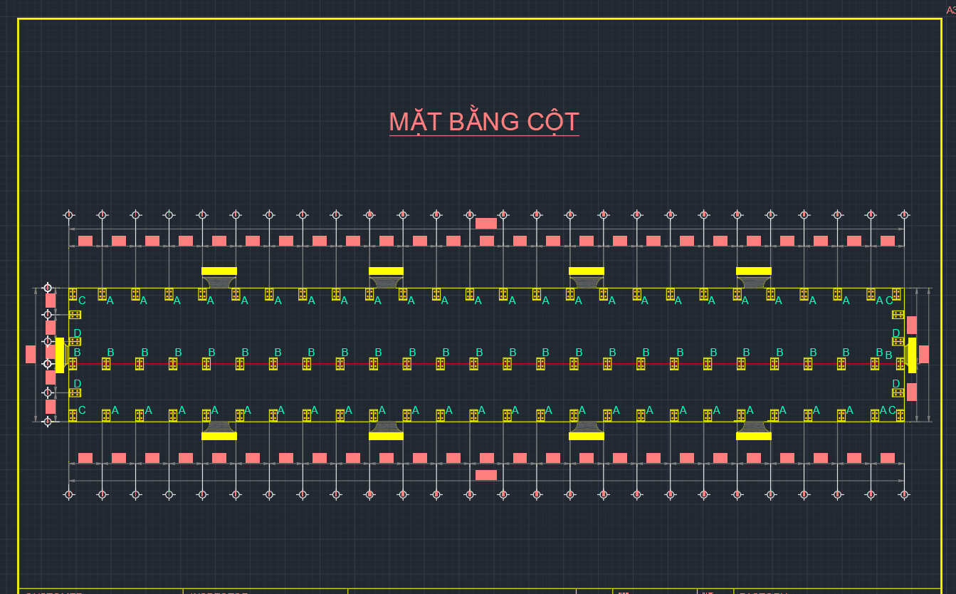 Mẫu bản vẽ nhà xưởng 30x185m mới nhất