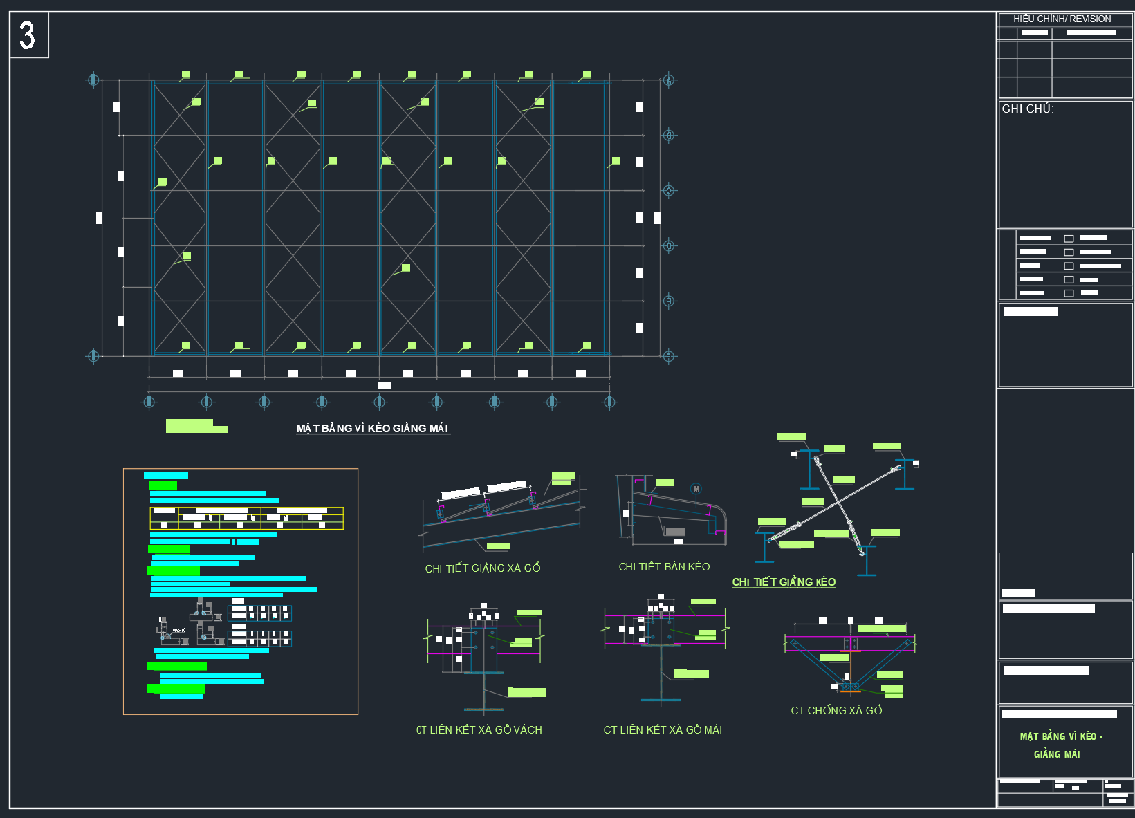 Thiết kế nhà xưởng 30x50m – Bản vẽ đầy đủ