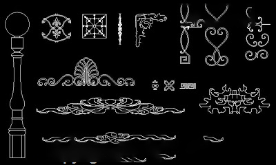 Bản vẽ autocad các loại hoa văn