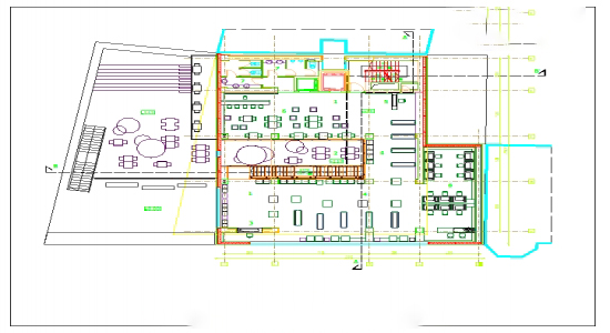 Bản vẽ cad nhà hàng