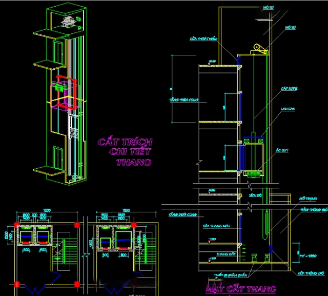 Thư viện cad thang máy