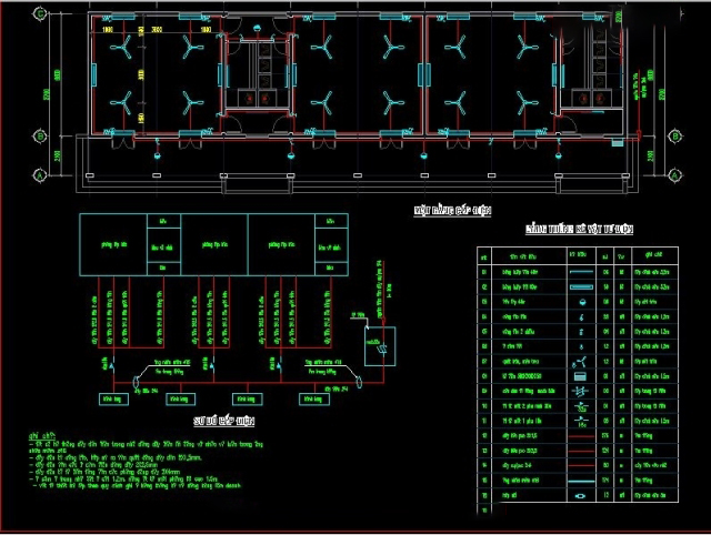 Bản vẽ cad_ Bản vẽ điện nước công trình trường học