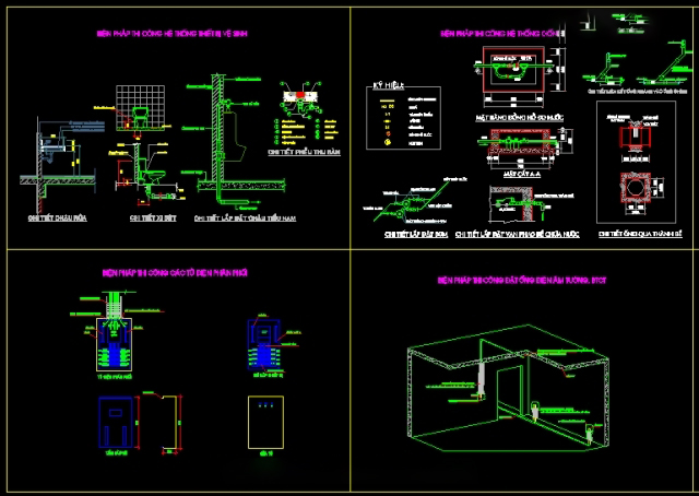 Chi tiết bản vẽ biện pháp thi công