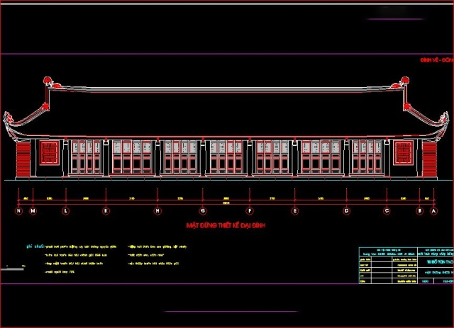 File cad bản vẽ kiến trúc đình chùa cổ