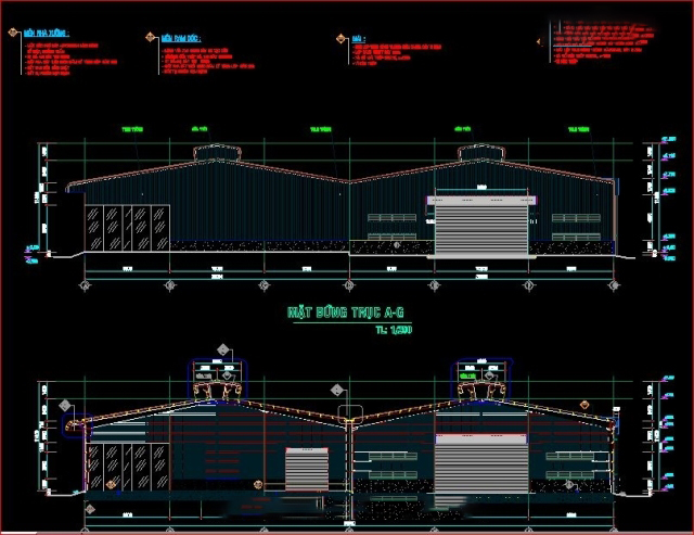 Bản vẽ nhà thép khung kèo zamil 20x30m (full)