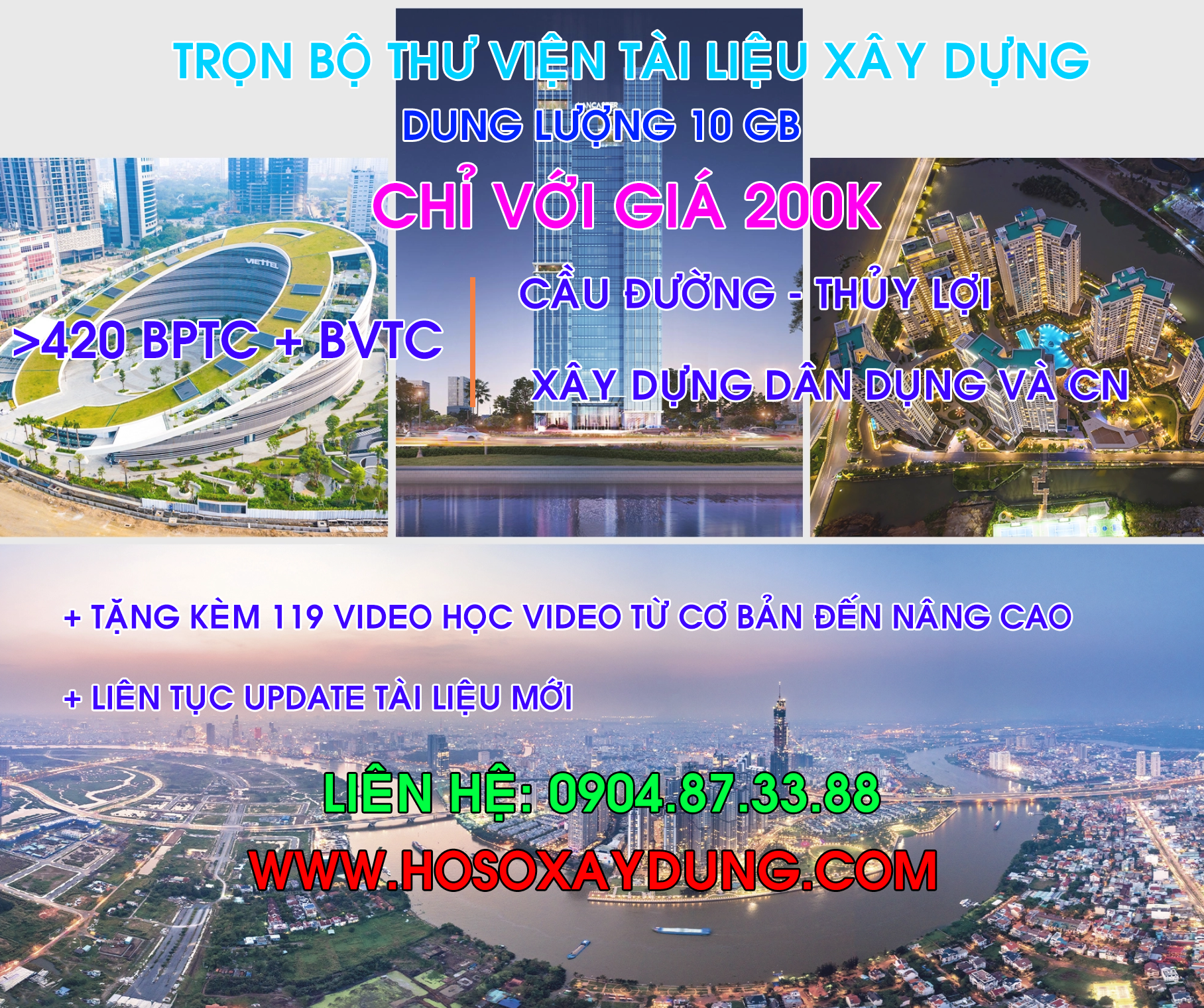 Full Kho tài liệu xây dựng 30GB chỉ với 500K